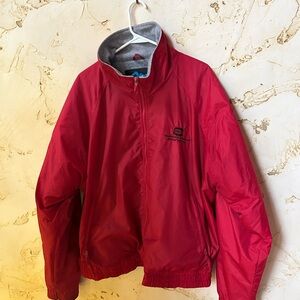 Tri-Mountain Men’s Lined Windbreaker – Size Large | High Zip Storm Collar